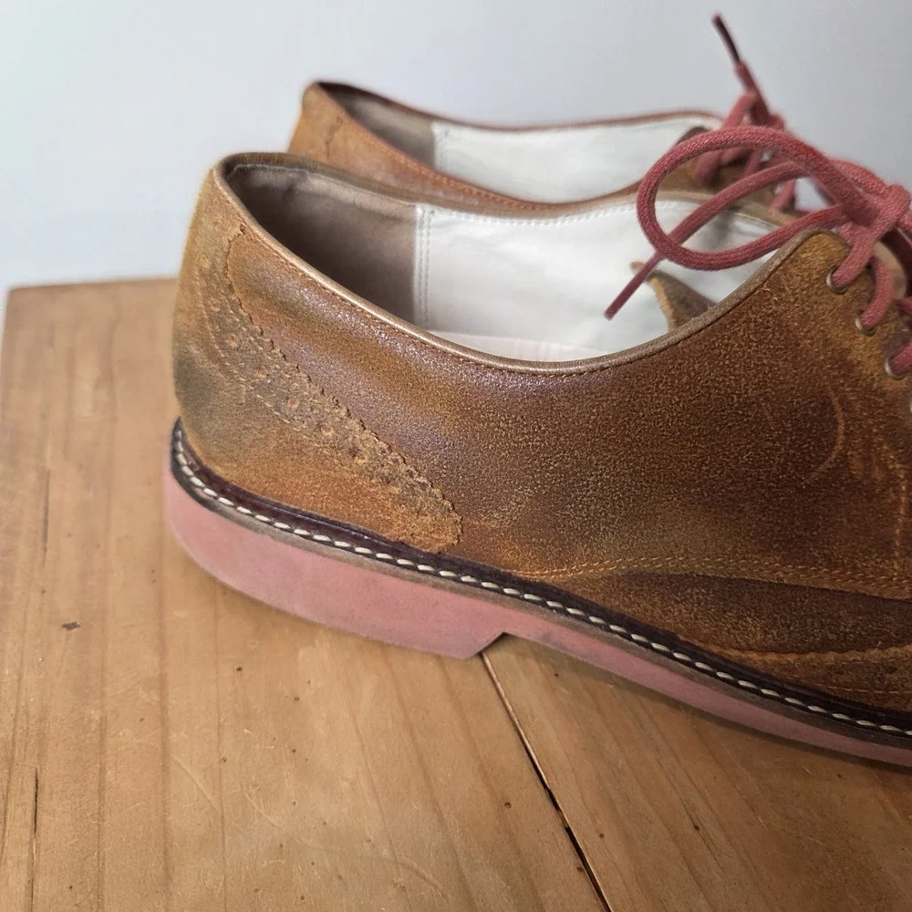 Cole Haan LunarGrand Wingtip Oxford Shoes Mens‎ Size 11.5 Brown Loafers brogue